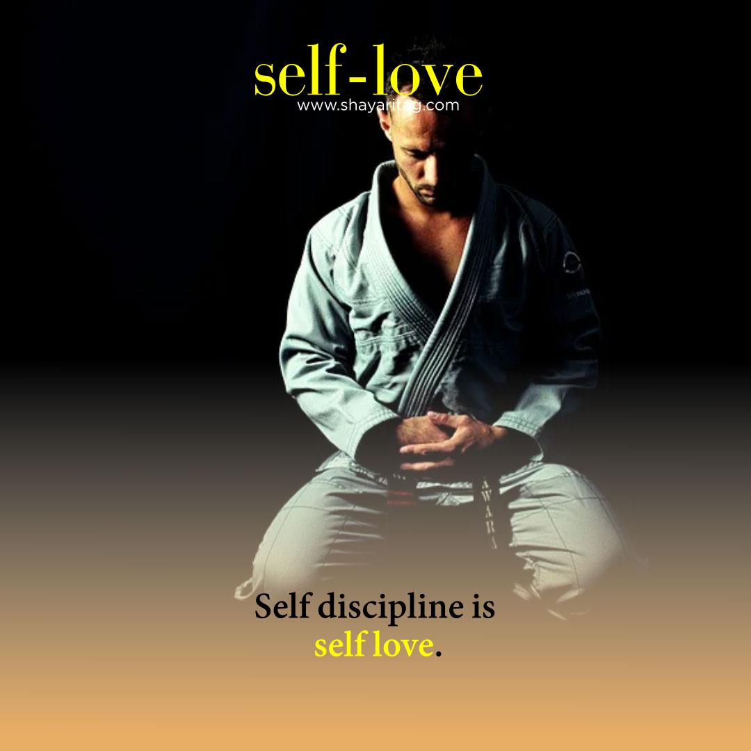 Self discipline is | Social shayari in English with image