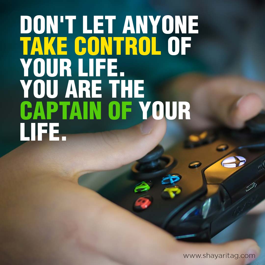 Don't let anyone take control Motivational Quotes in English and Hindi with image