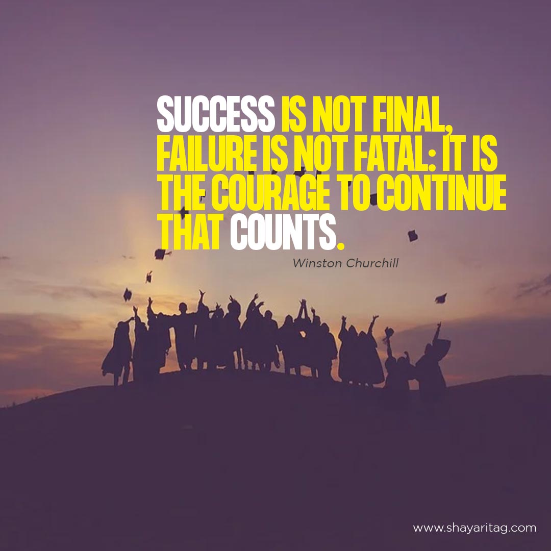 Success is not final | Winston Churchill quotes in English with Images