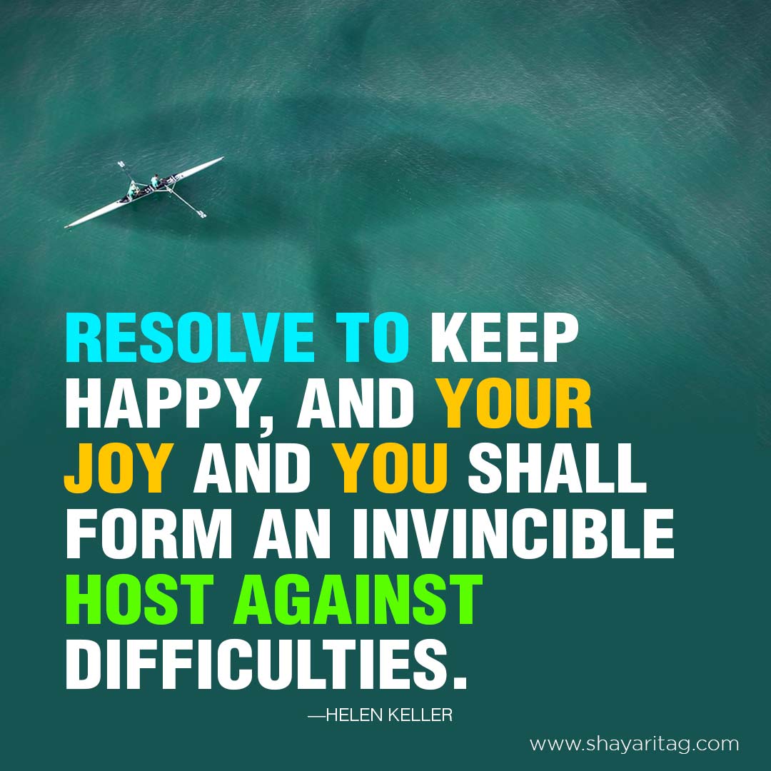 Resolve to keep happy | Happiness Quotes in English with Image