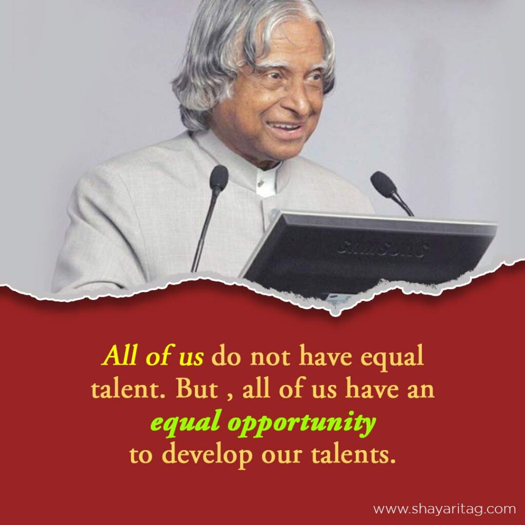 Best Apj Abdul Kalam Quotes & Thoughts In English With Images - Shayaritag