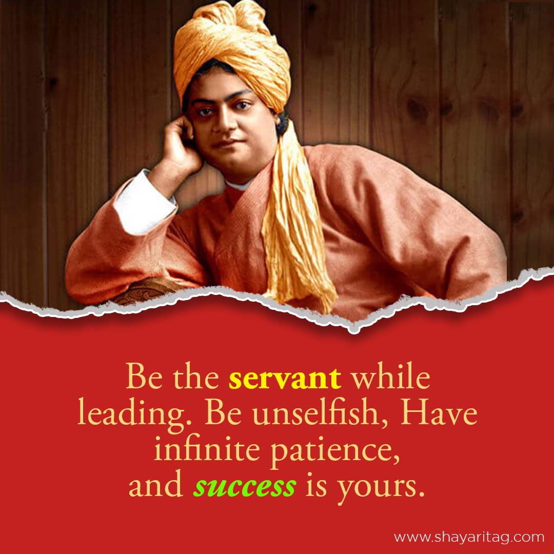 Be the servant while leading-Swami Vivekananda Quotes & thoughts in English with images