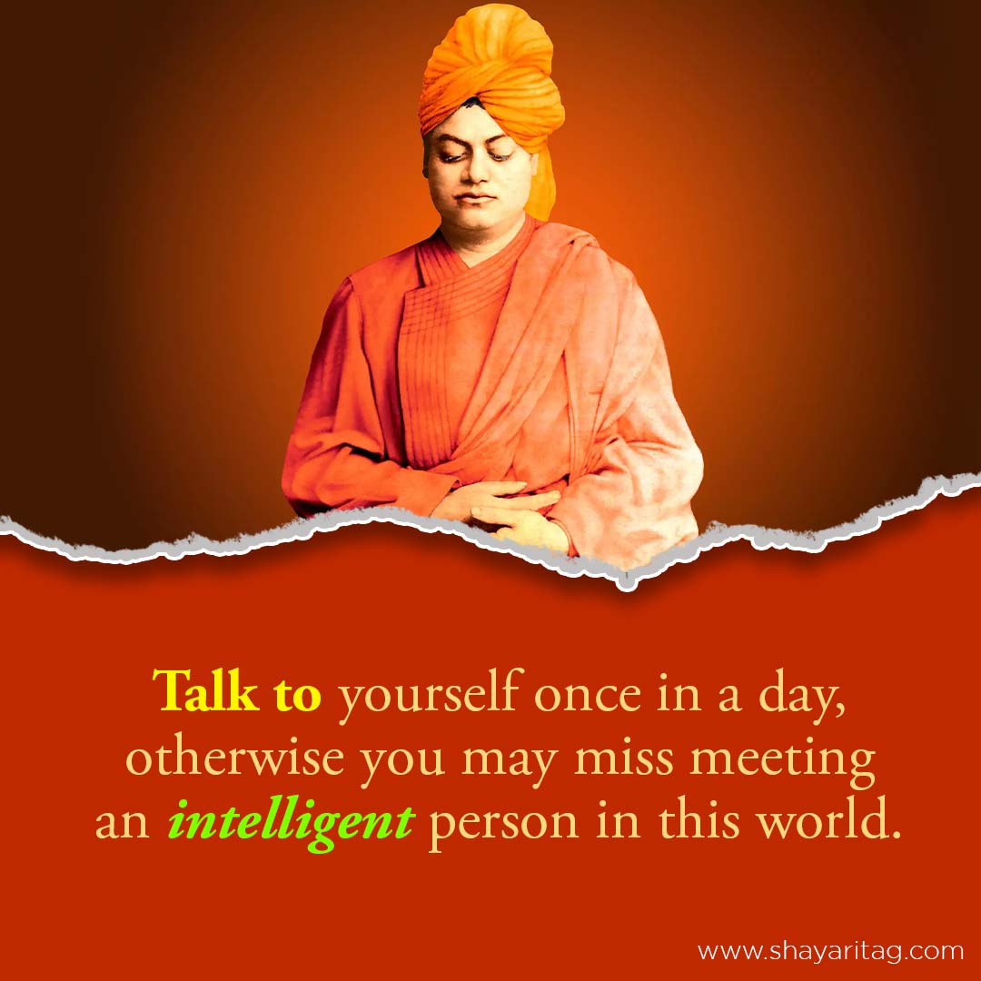 Talk to yourself once in a day-Swami Vivekananda Quotes & thoughts in English with images
