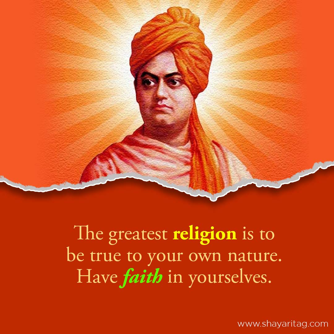 The greatest religion is to-Swami Vivekananda Quotes & thoughts in English with images