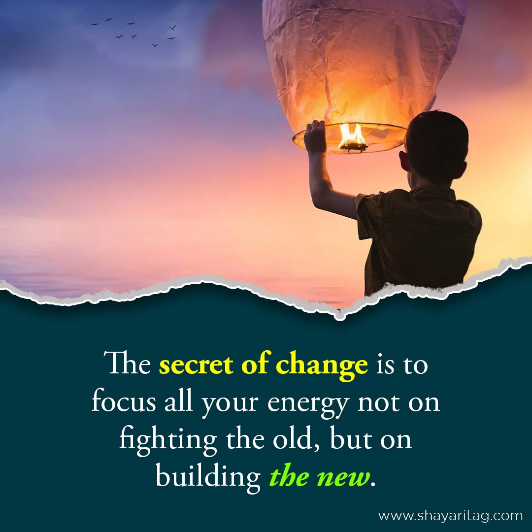 The secret of change is to focus-Best Motivational Quotes & thoughts for successful life with image