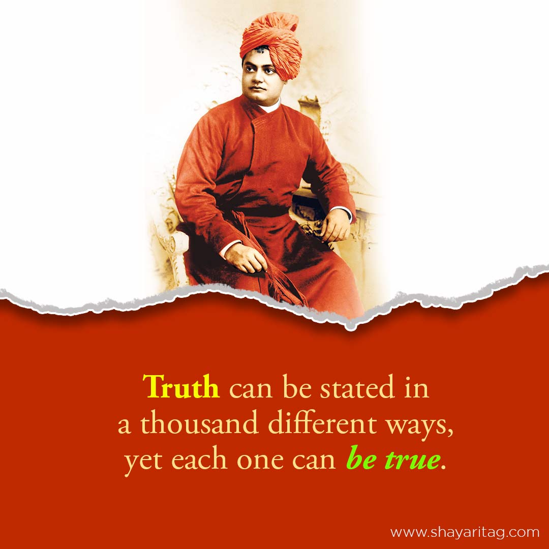 Truth can be stated in-Swami Vivekananda Quotes & thoughts in English with images