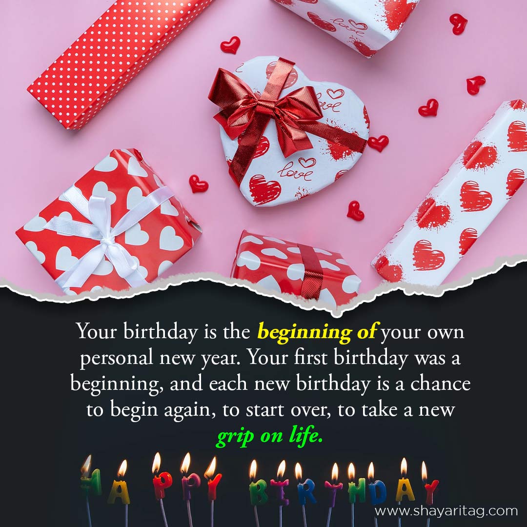 Your birthday is the beginning of your-Best Happy birthday wishes & quotes for messages with image