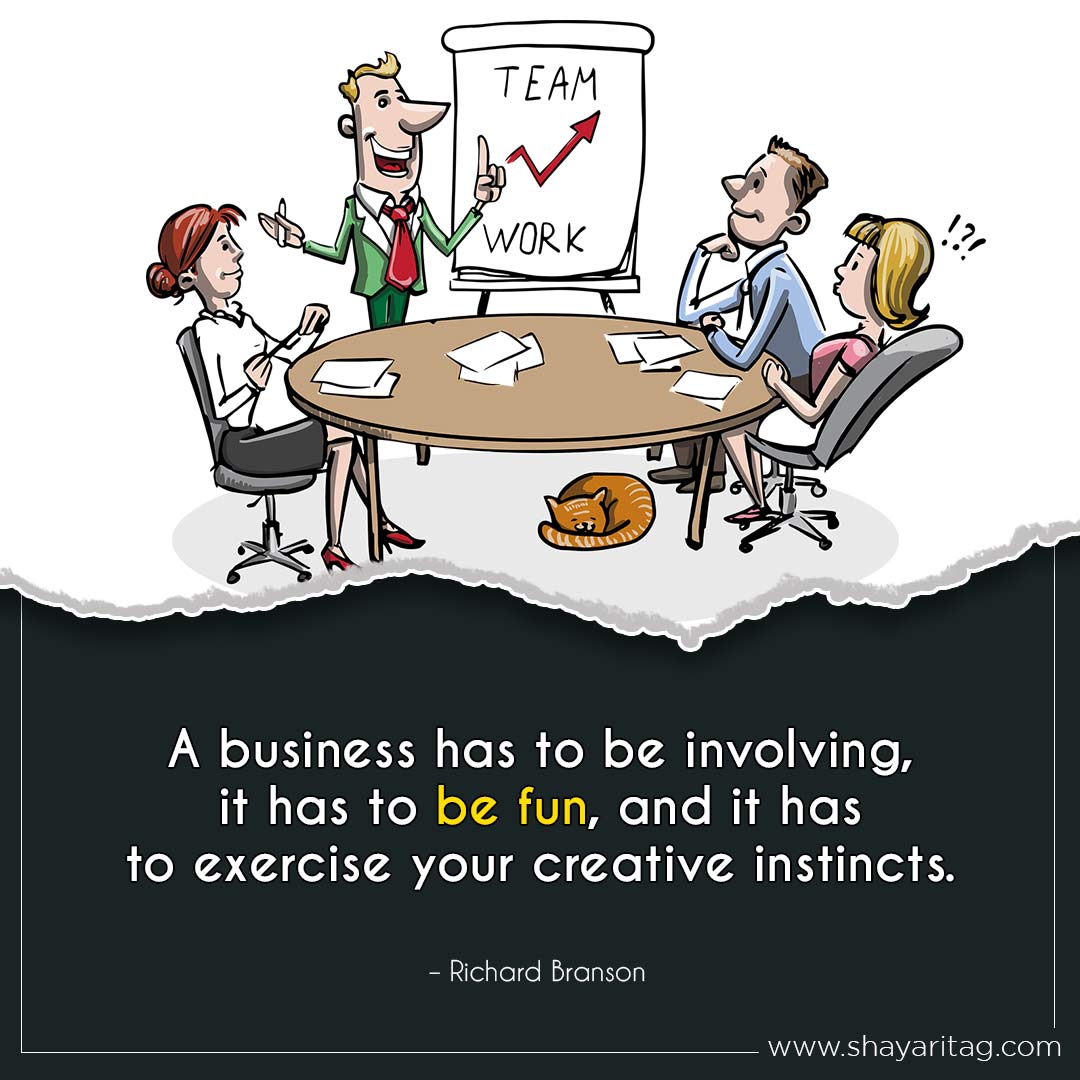 A business has to be involving-Best Monday motivation Quotes for business with image