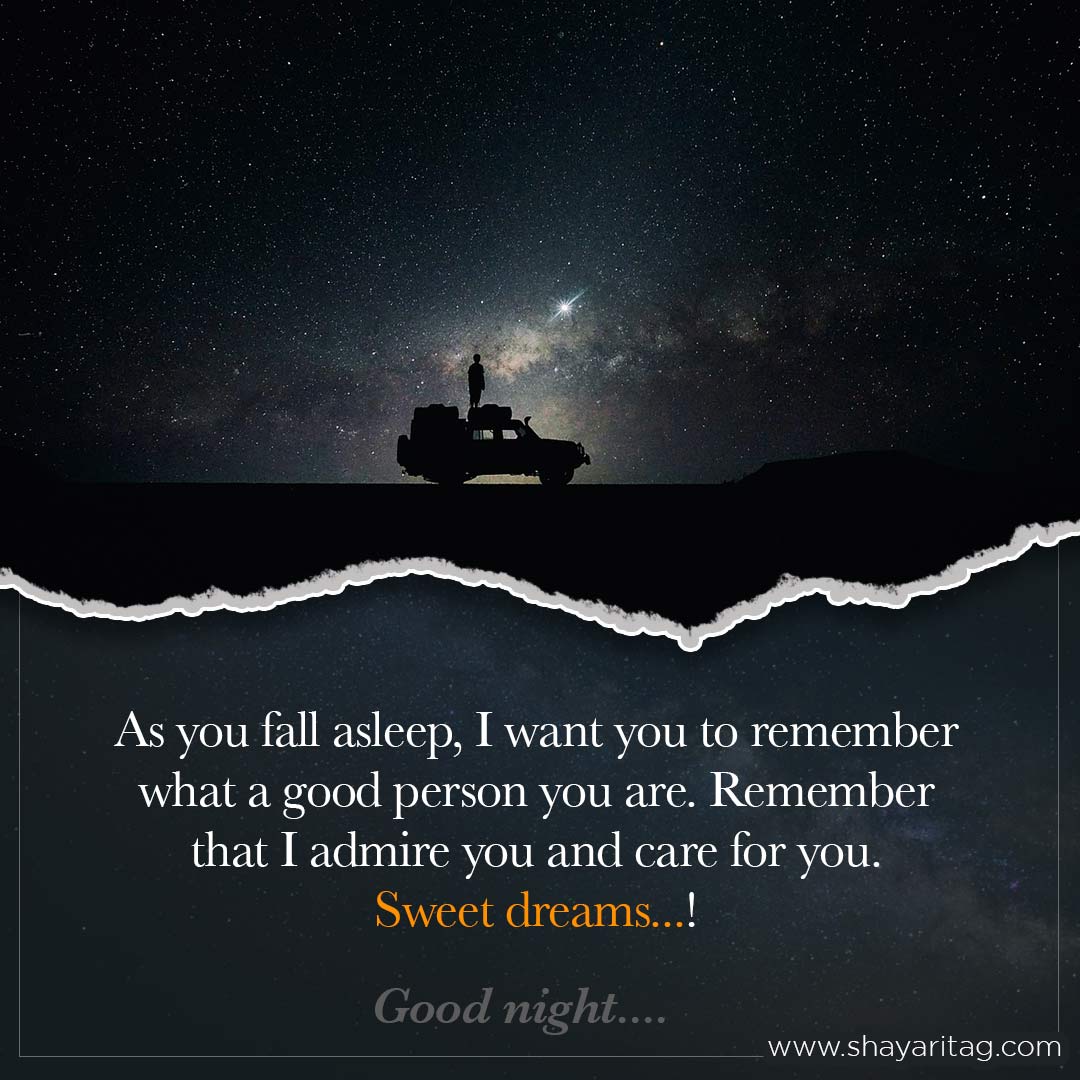 As you fall asleep I want you to remember-Special Good night quotes in English with image