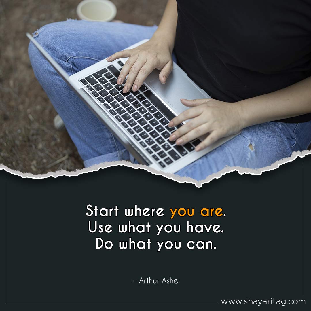 Start where you are-Best Monday motivation Quotes for business with image