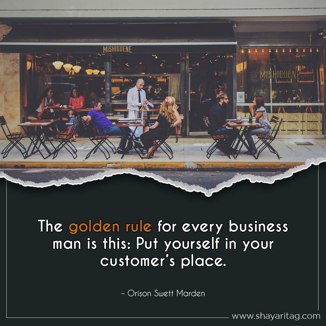 The golden rule for every business man-Best Monday motivation Quotes for business with image