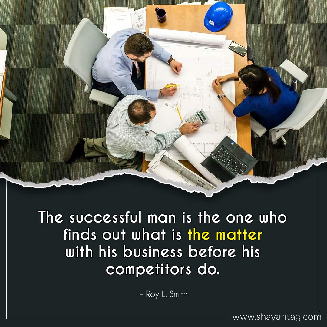 The successful man is the one who-Best Monday motivation Quotes for business with image