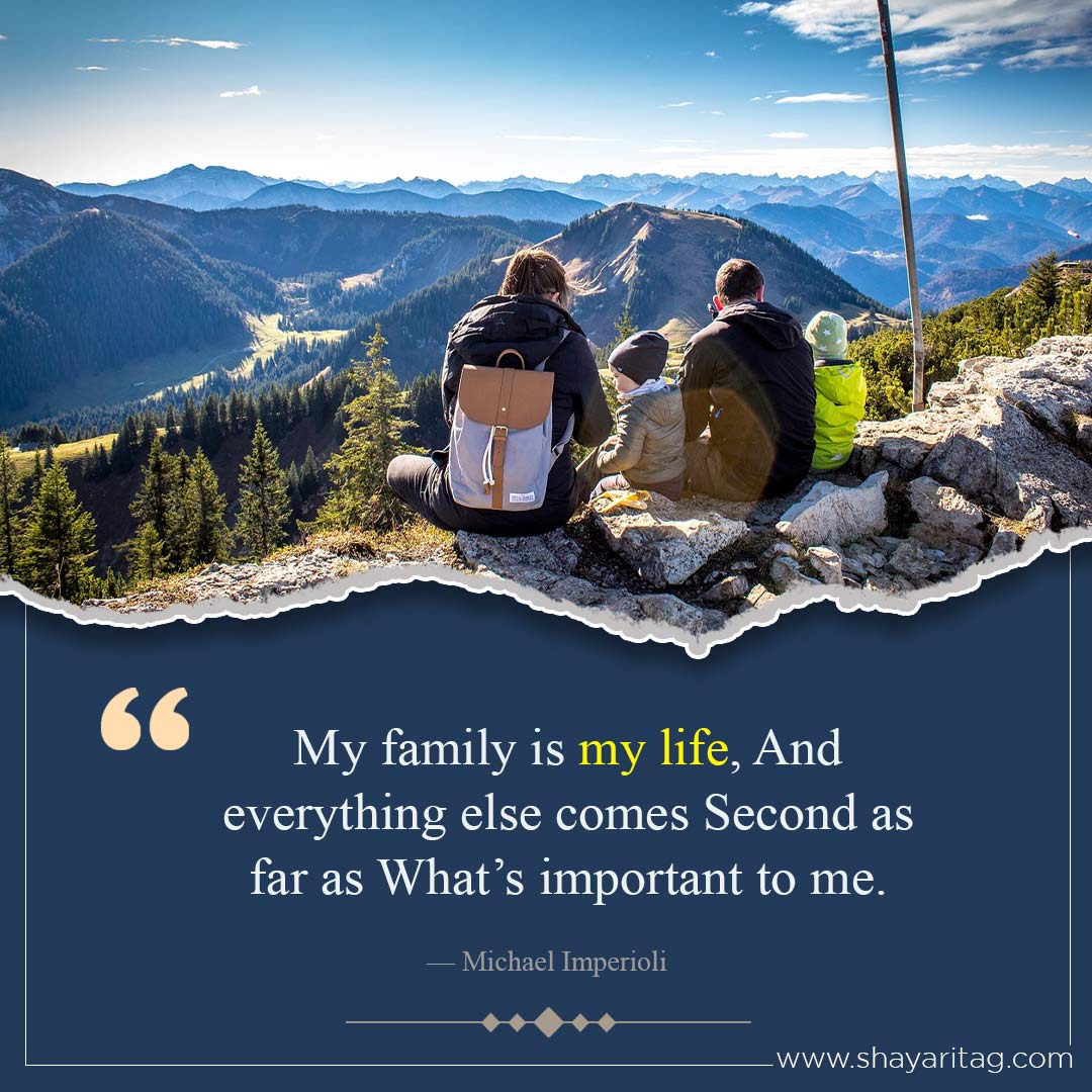 My family is my life-Best Suvichar in English short line for Student