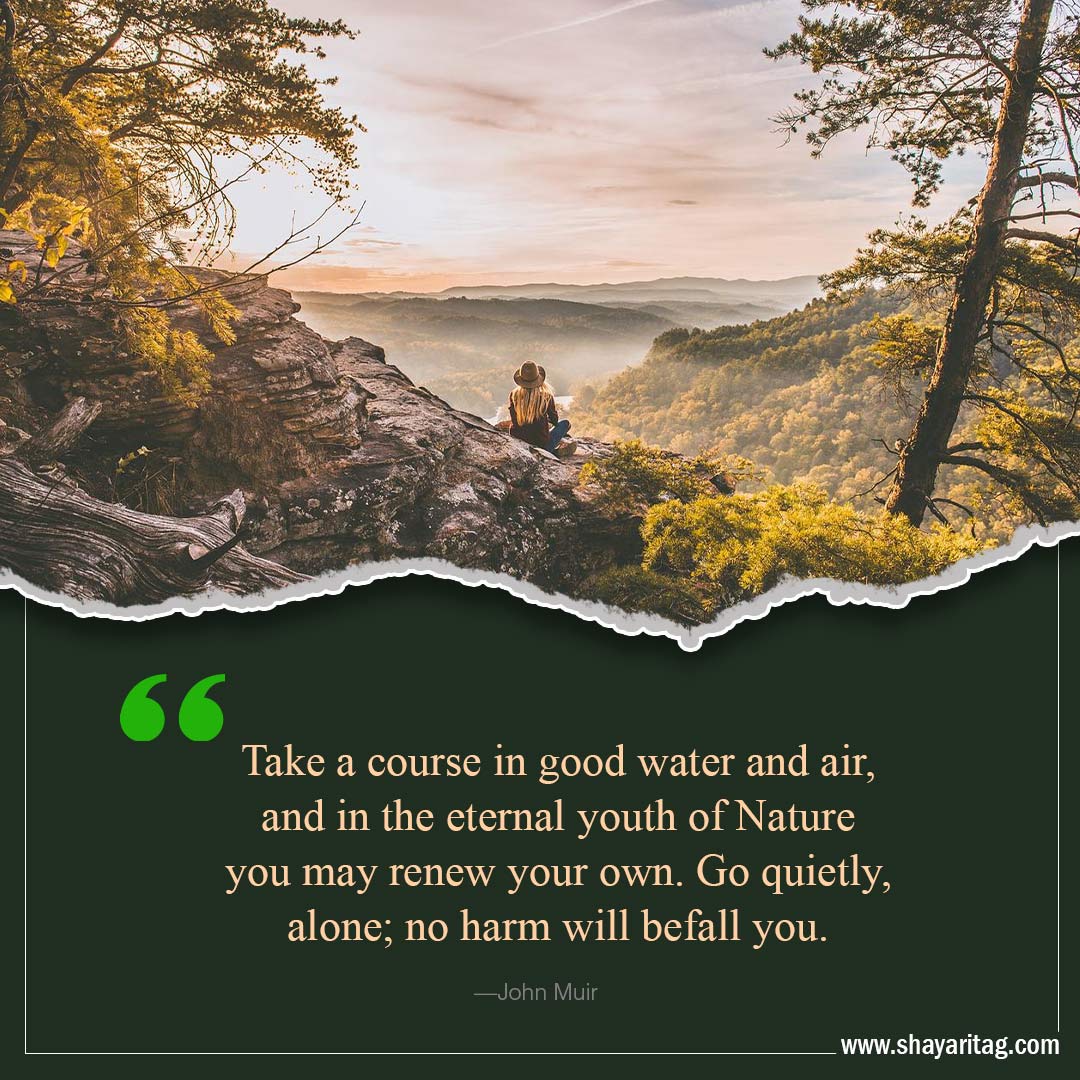 Take a course in good water and air-Inspirational world environment day Quotes with poster