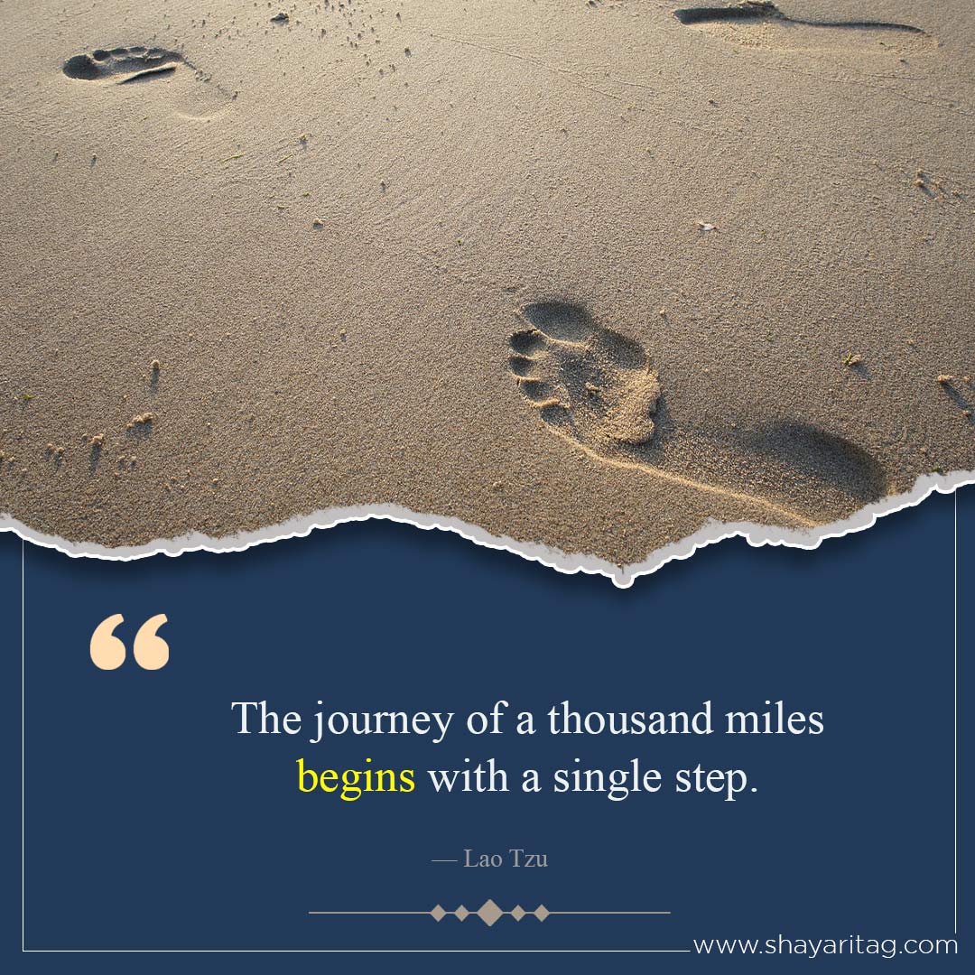 The journey of a thousand miles-Best Suvichar in English short line for Student