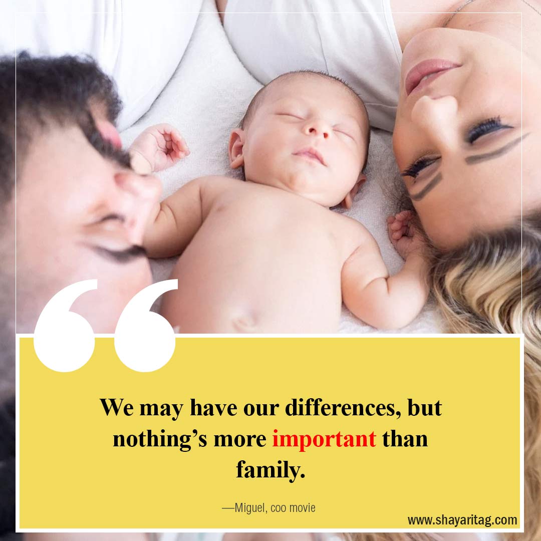 We may have our differences-Best quotes about family in English family love Status