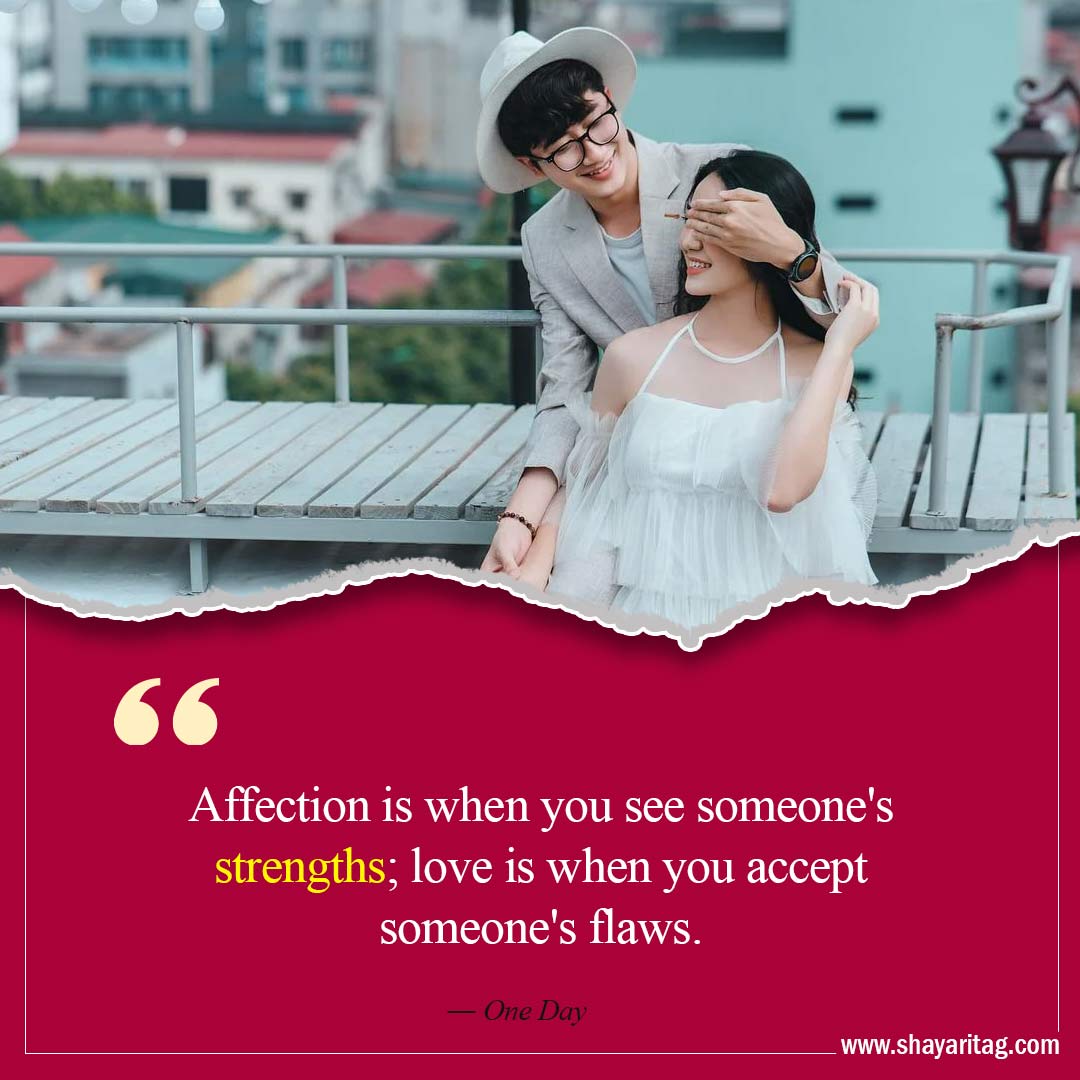 Affection is when you see someone-Best Love relationship Quotes status Couple quotes with image