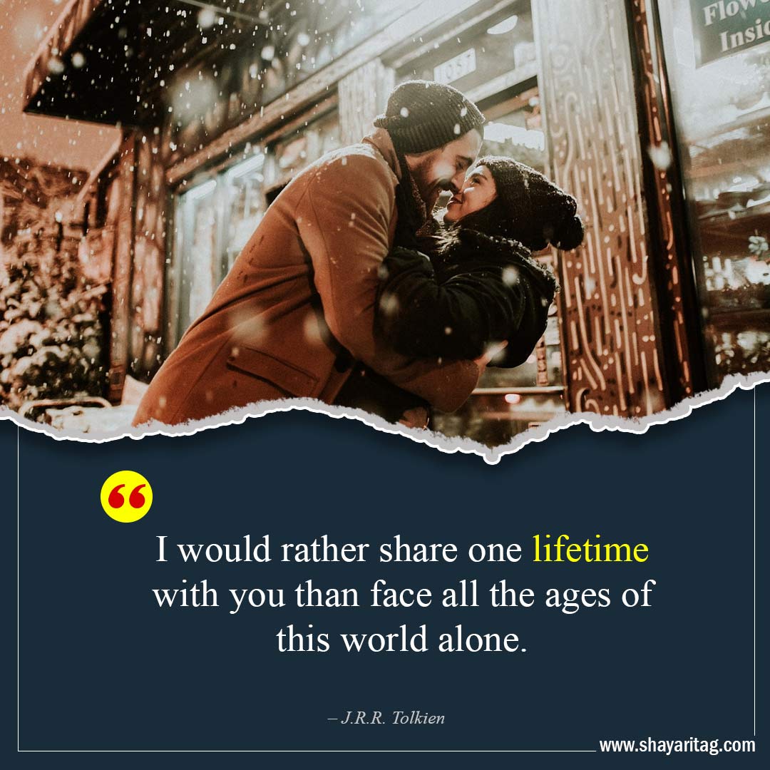I would rather share one lifetime-Best Husband Wife Quotes love in English with image