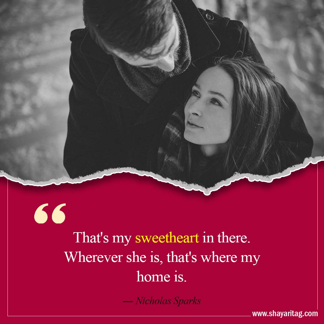That's my sweetheart in there-Best Love relationship Quotes status Couple quotes with image
