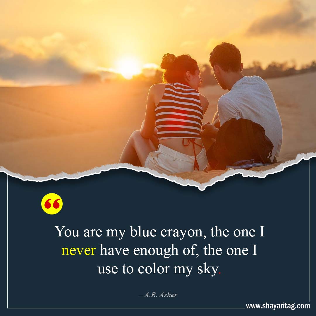You are my blue crayon-Best Husband Wife Quotes love in English with image