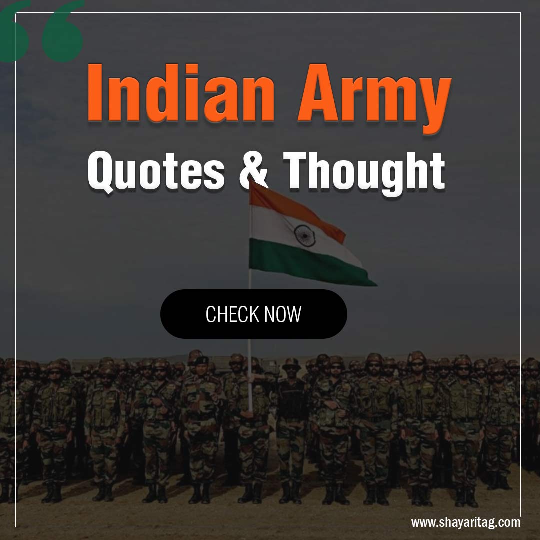 Best Indian Army quotes and thought in english with image