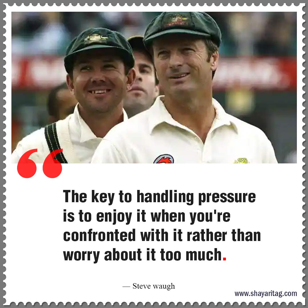 The key to handling pressure is to enjoy-Best Cricket motivational quotes Inspirational thoughts 