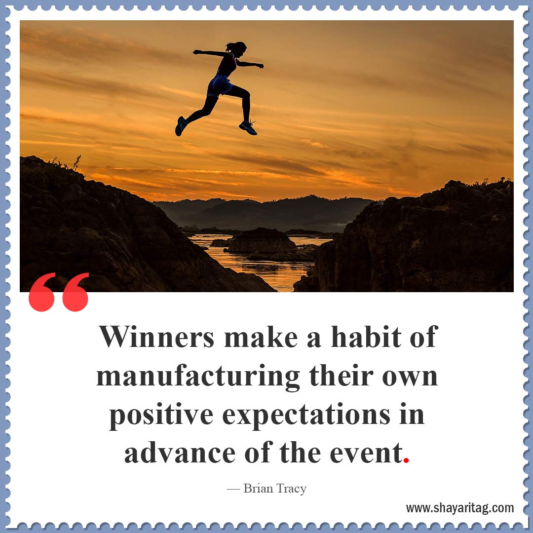 winners make a habit of-Best short Positive thoughts quotes and Saying about life in English with image