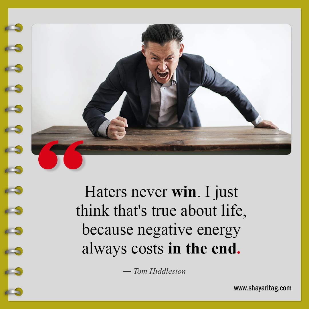 Haters never win-Quotes about haters Best quotes to haters with image