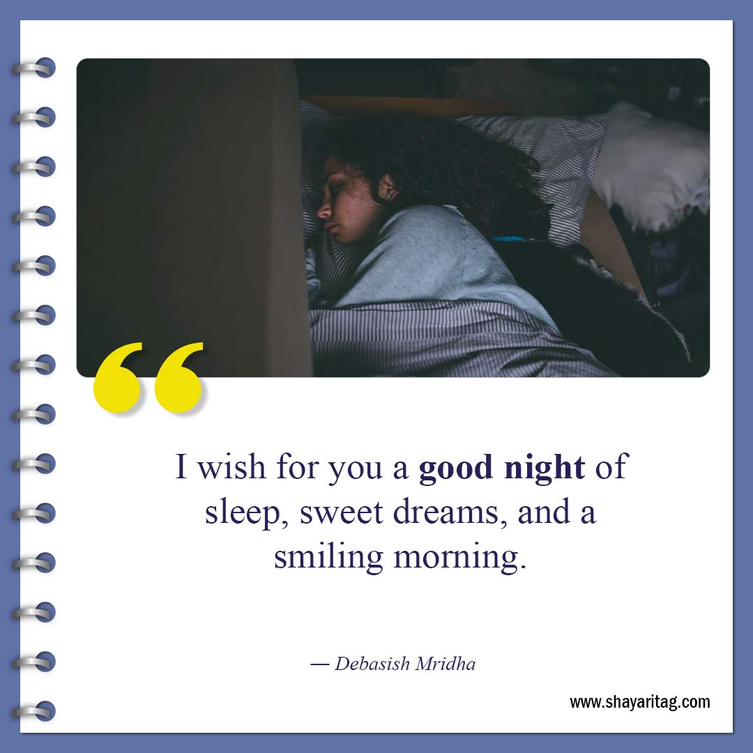 I wish for you a good night a good-Inspirational Good night quotes Best Gudnyt quote