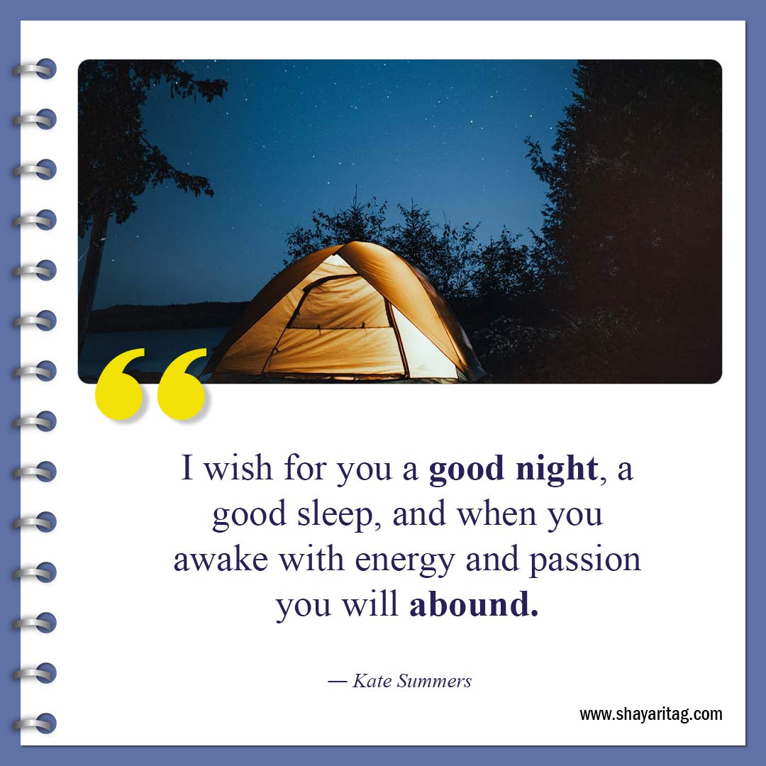 I wish for you a good night a good sleep-Inspirational Good night quotes Best Gudnyt quote