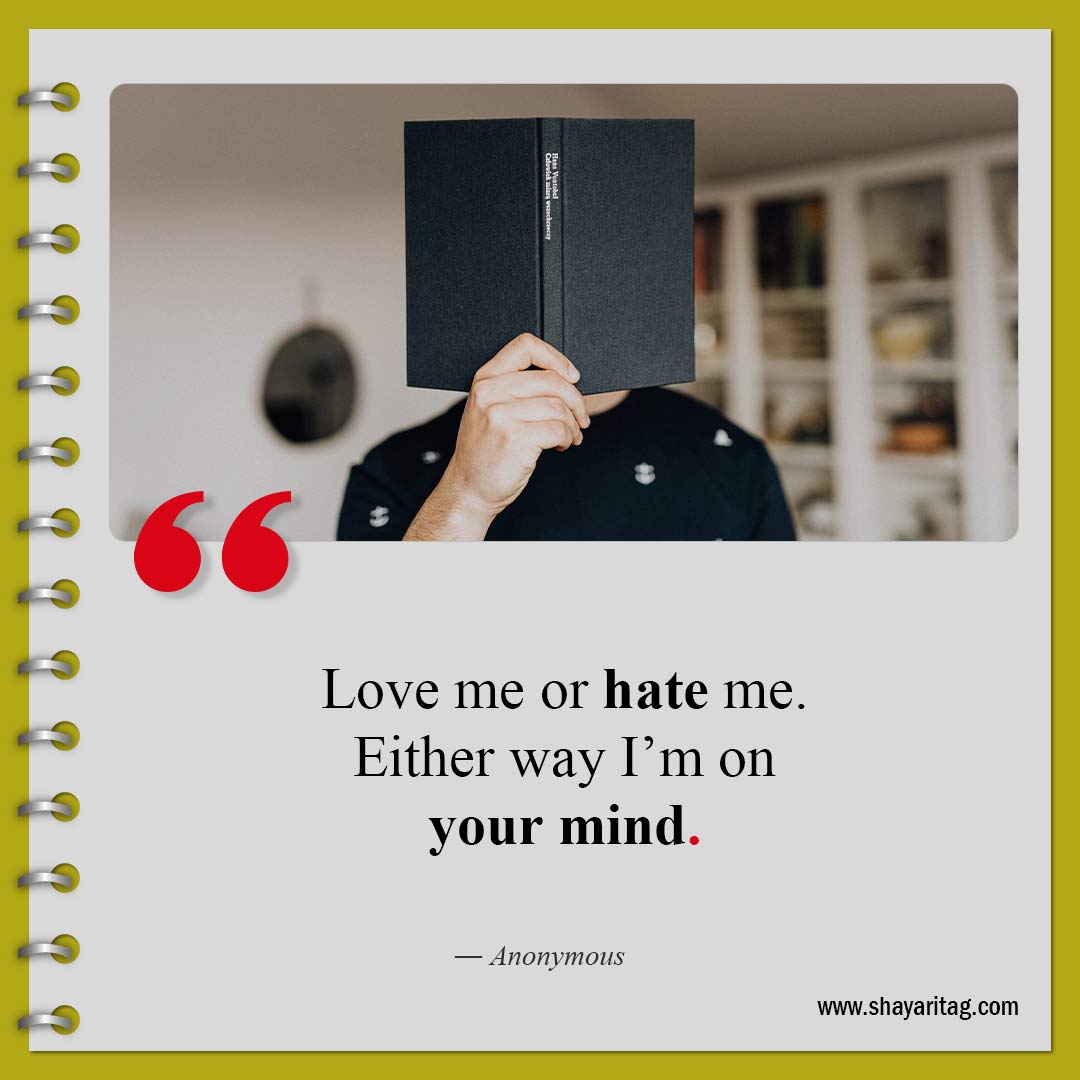 Love me or hate me-Quotes about haters Best quotes to haters with image