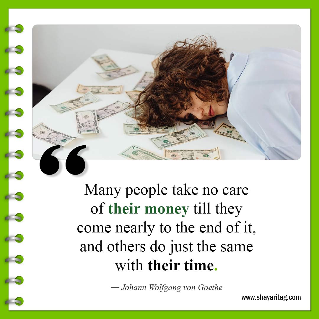 Many people take no care of their money-Quotes about Money financial motivational quotes 