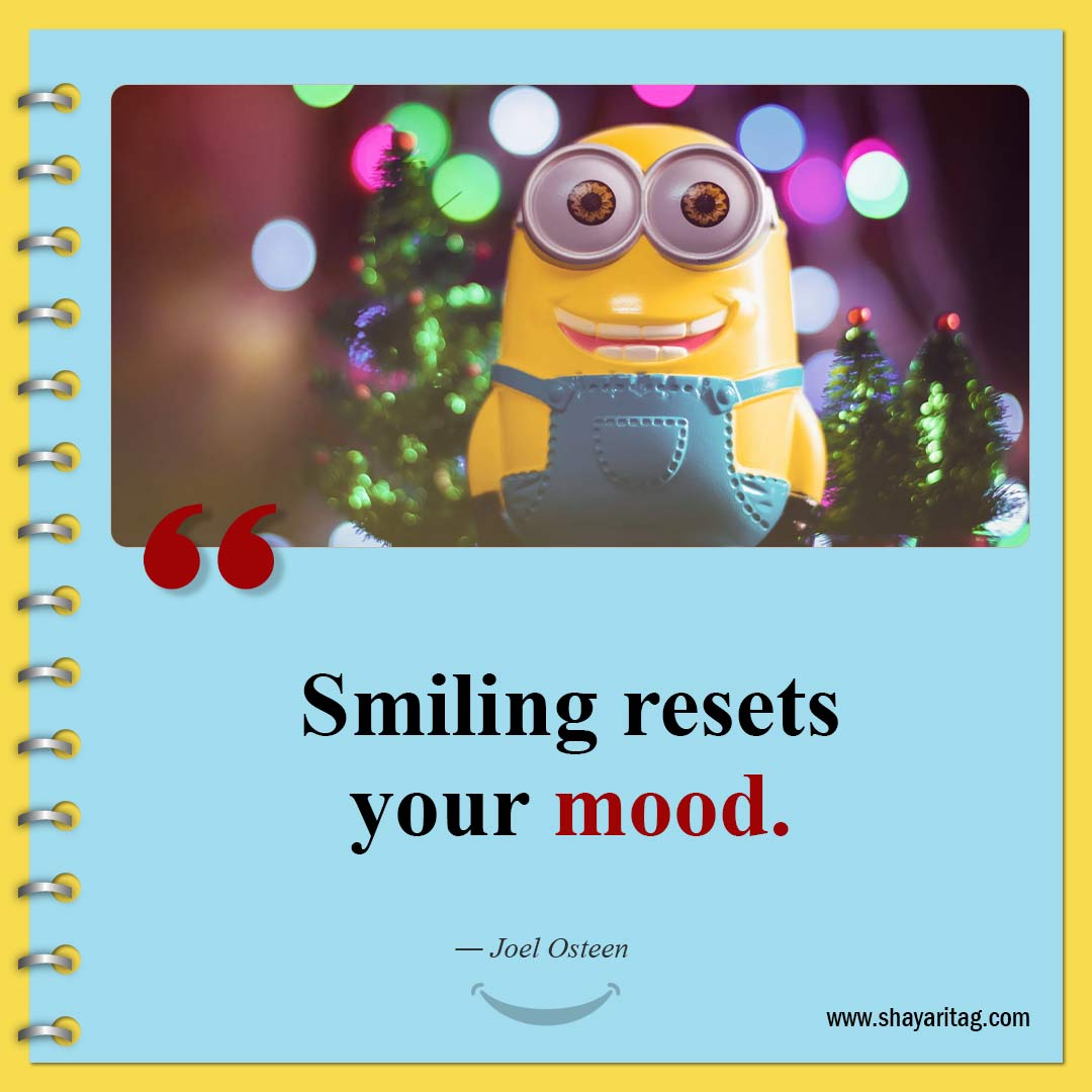 Smiling resets your mood-Quotes about smiling Beautiful Smile Quotes