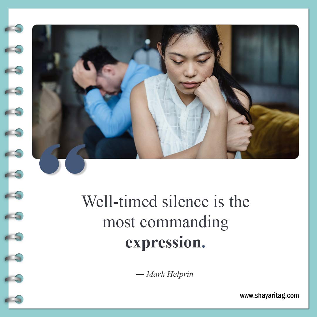 Well-timed silence is the most-Quotes about silence Best be silent quotes