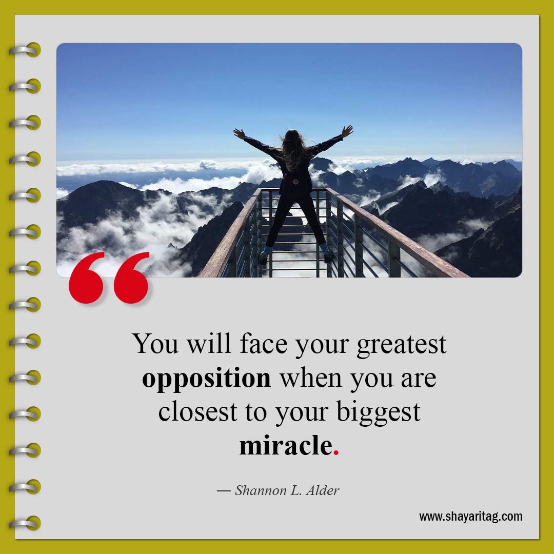 You will face your greatest opposition-Quotes about haters Best quotes to haters with image