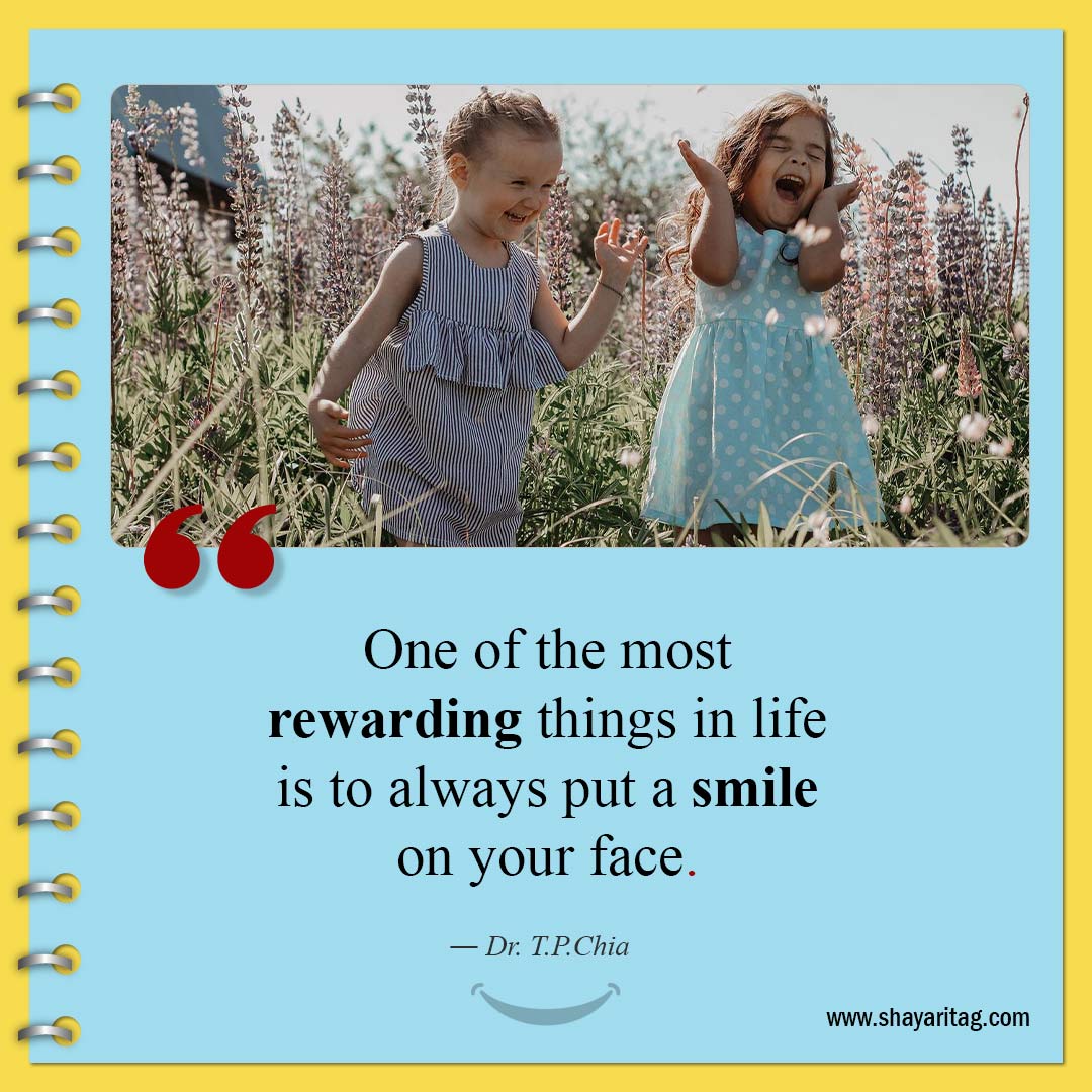 one of the most rewarding things-Quotes about smiling best On Smile Quotes