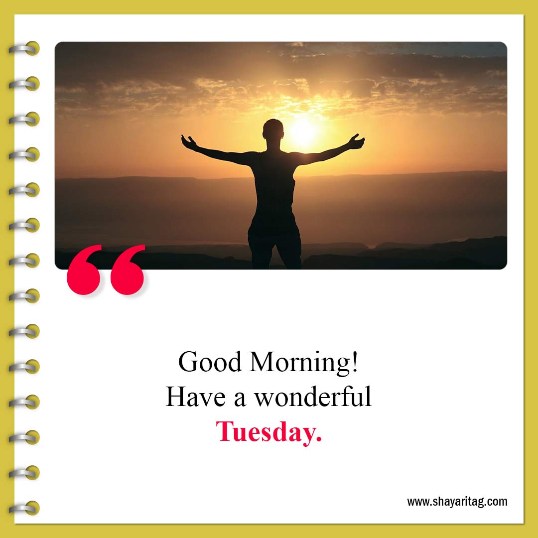 Good Morning! Have a wonderful-Best Tuesday motivational quotes for business work 