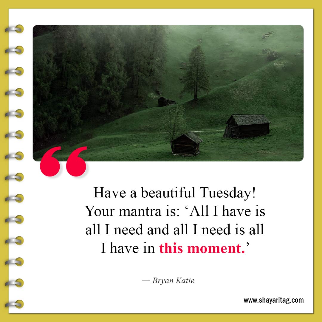 Have a beautiful Tuesday Your mantra is-Best Tuesday motivational quotes for business work 