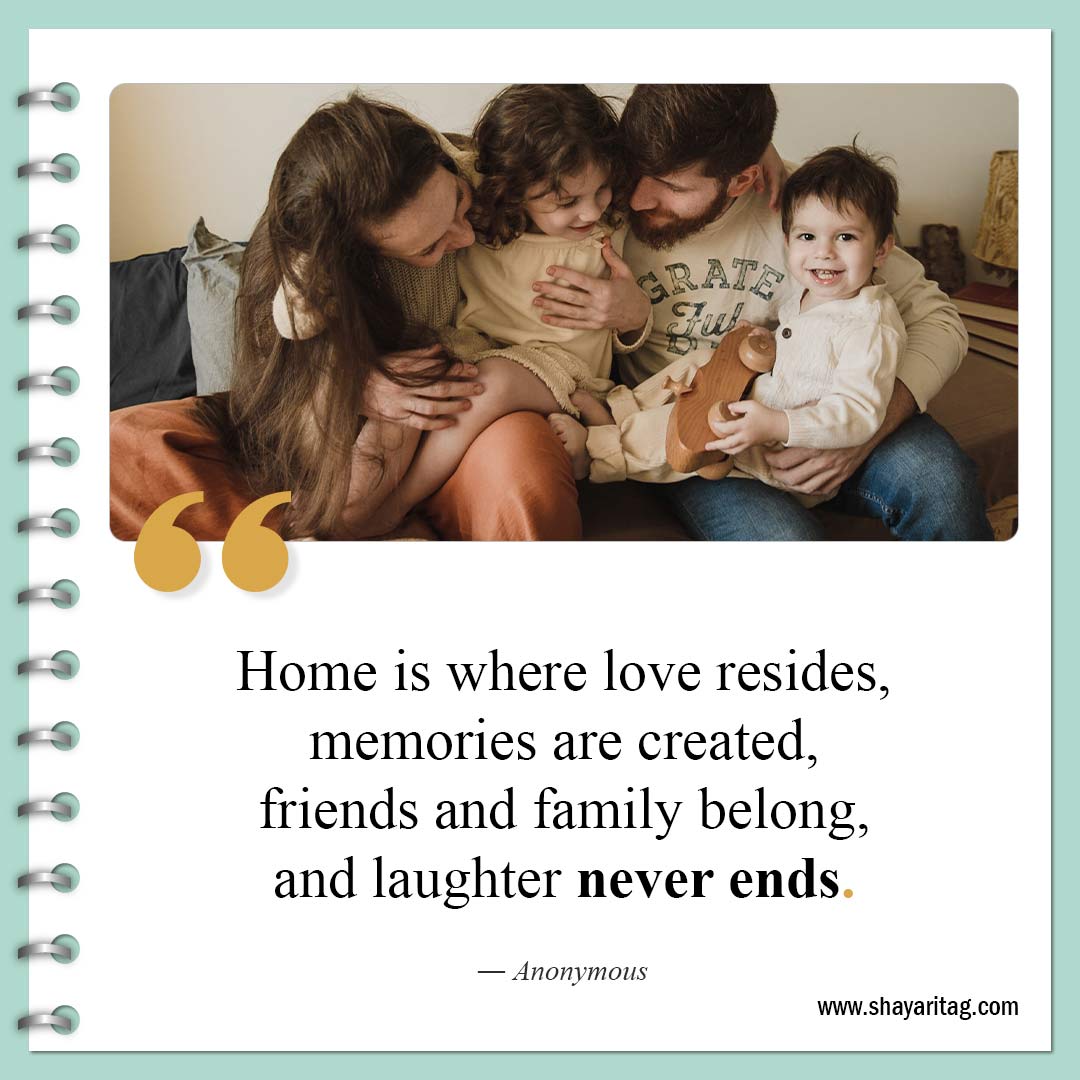 Home is where love resides-Quotes about Home What is Home Quotes