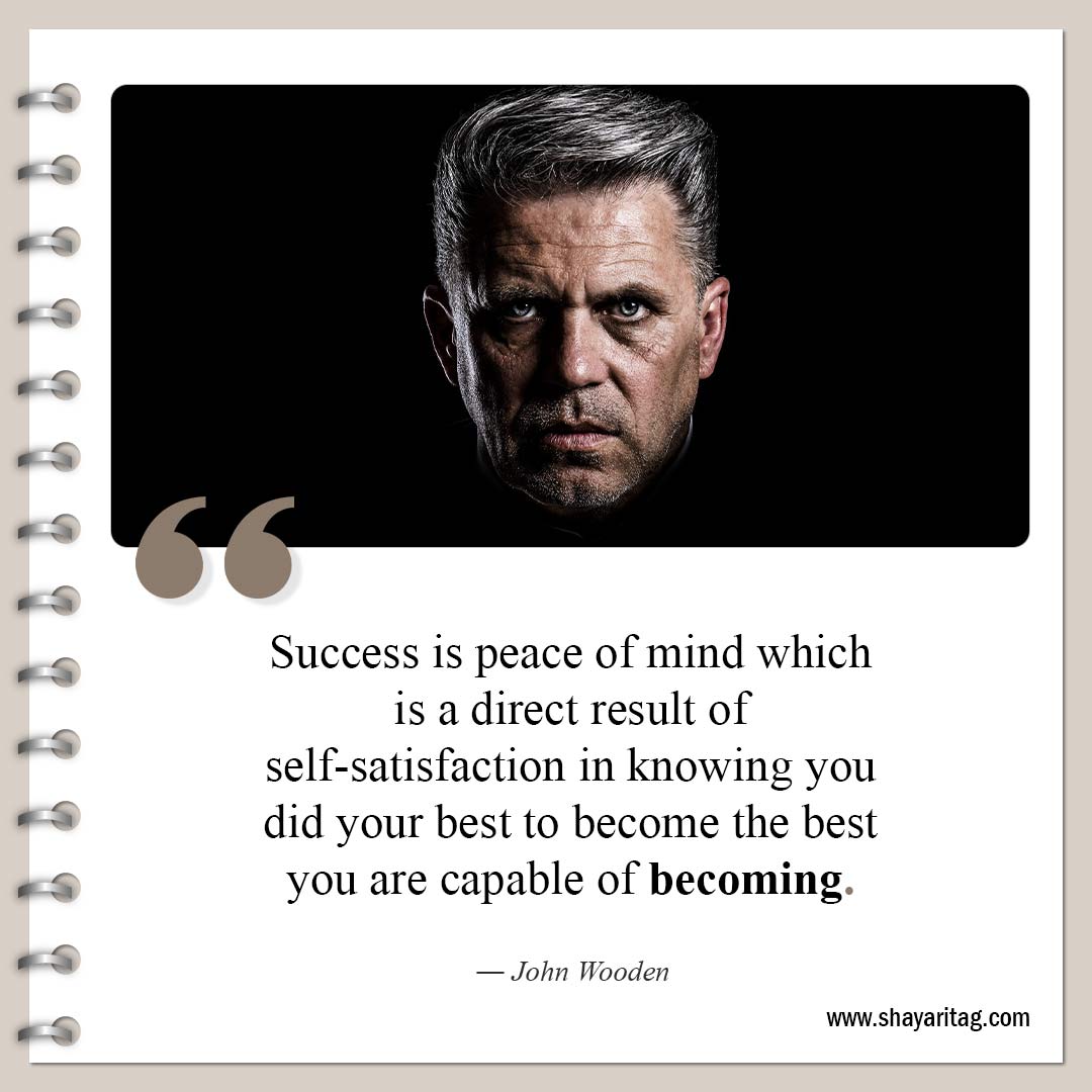 Success is peace of mind which is a direct-Quotes about peace of mind Short peacefulness quotes