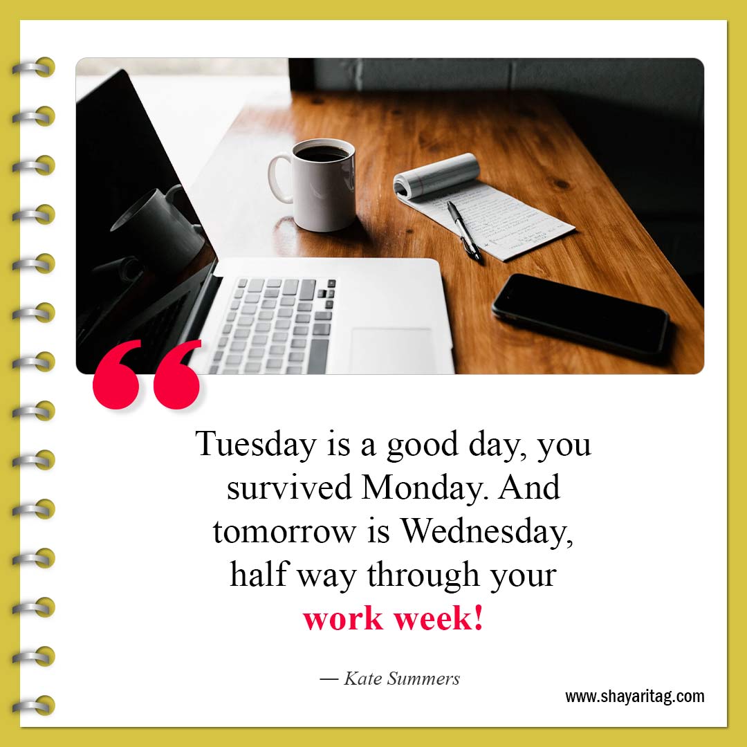 Tuesday is a good day you survived Monday-Best Tuesday motivational quotes for business work