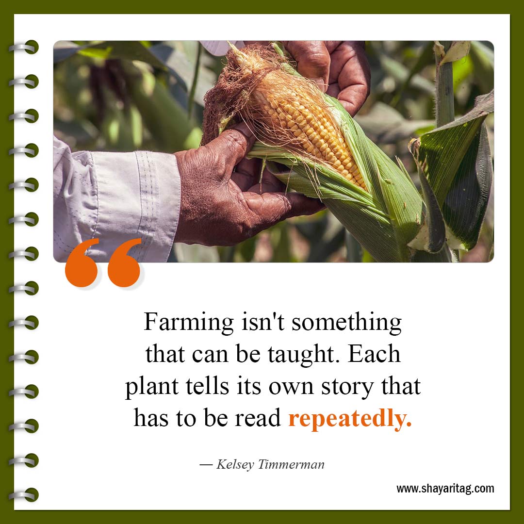 Farming isn't something that can be taught-Famous farming Farmers Quotes with image online