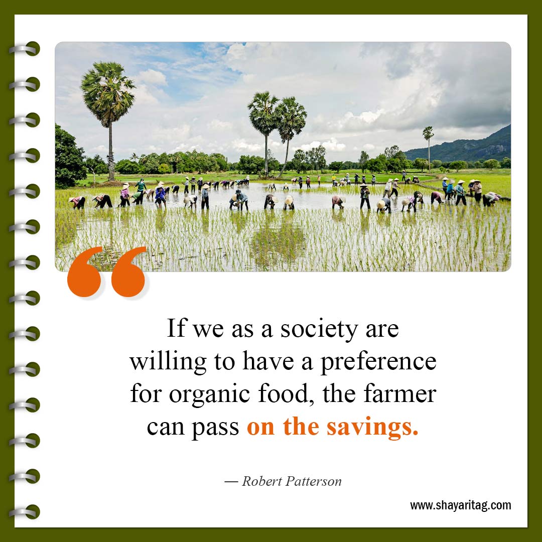 If we as a society are willing to have-Famous farming Farmers Quotes with image online