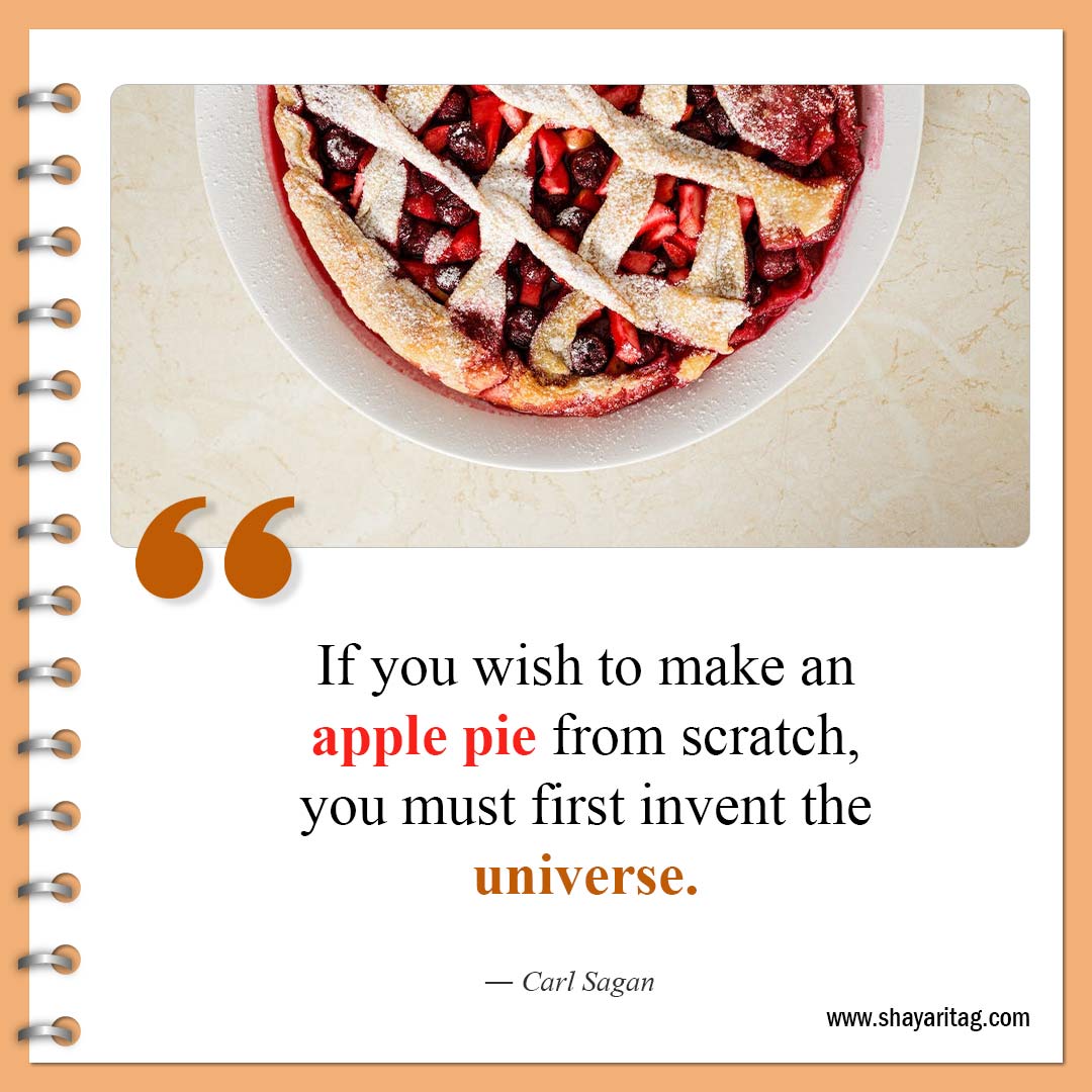 If you wish to make an apple pie-Quotes about pie Famous pie quotes with Image