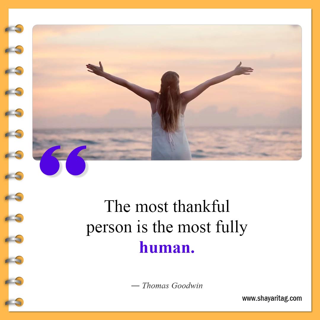 The most thankful person-Famous Thanksgiving Quotes Best thankful quotes with image
