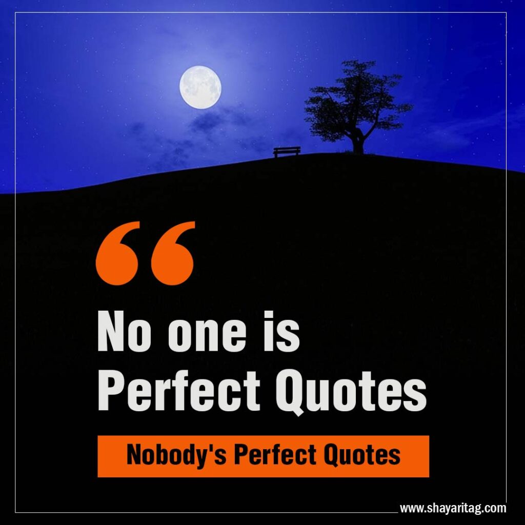 Best No one is perfect Quotes Nobody's perfect quotes with image