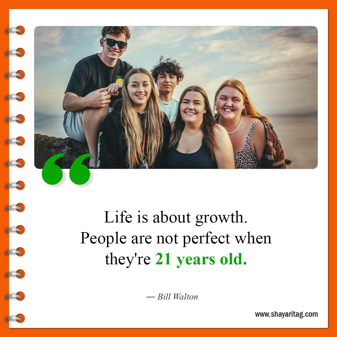 Life is about growth-Best No one is perfect Quotes
