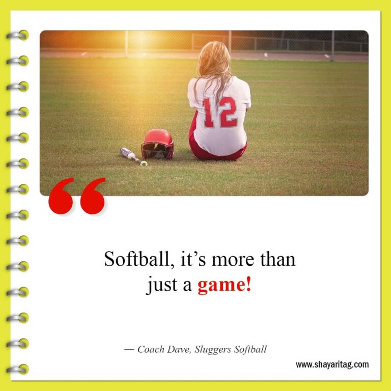 Best Inspirational Softball Quotes - shayaritag