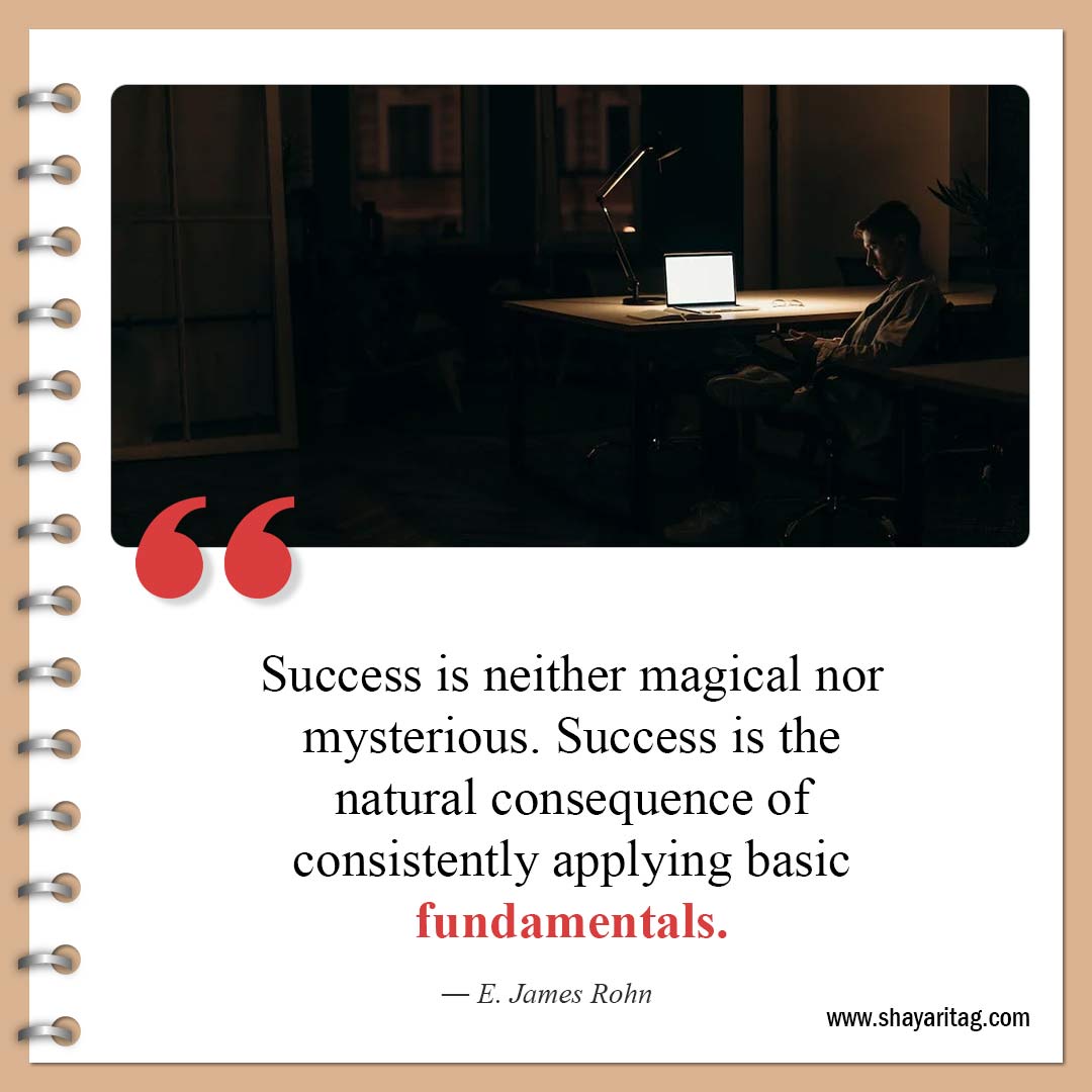 Success is neither magical nor mysterious-Best Consistency Quotes Consistency is key to success