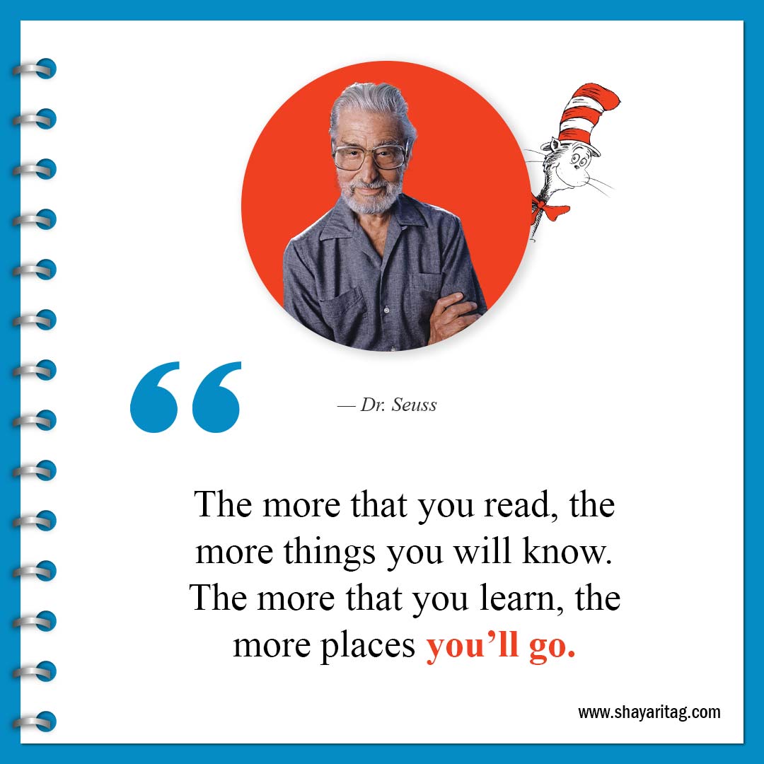The more that you read-Best Dr Seuss Quotes about life